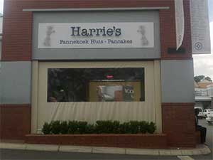 Canvas roller blind Harrie's Pancakes